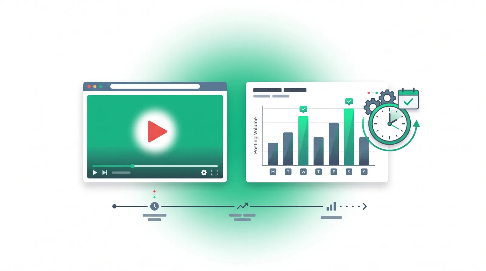 Best time to post on YouTube — weekly day-by-day timing chart for long-form videos and Shorts